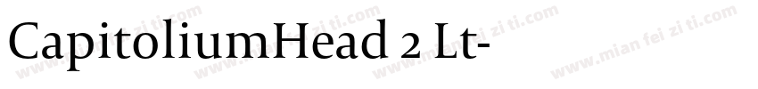 CapitoliumHead 2 Lt字体转换
